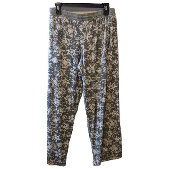 Womens Nautica Fleece Pajama Set Snowflake Print Winter Loungewear Comfy Soft M - Picture 11 of 12